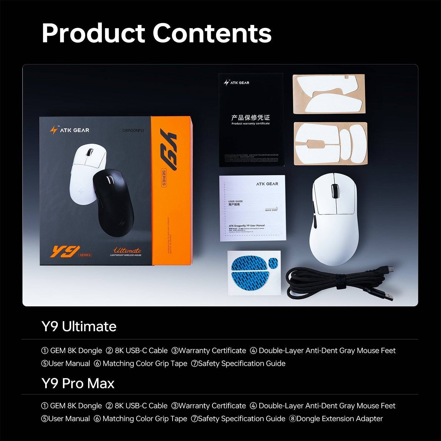 ATK Y9 Ultimate (White) Mouse