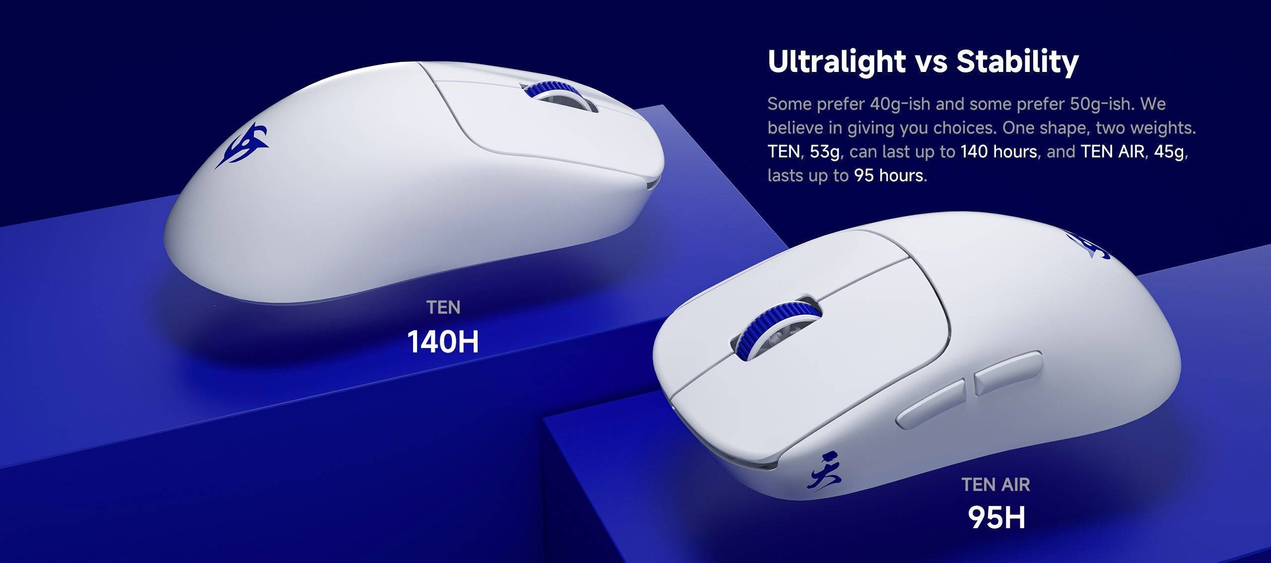 Ninjutso Ten Air (White) Mouse