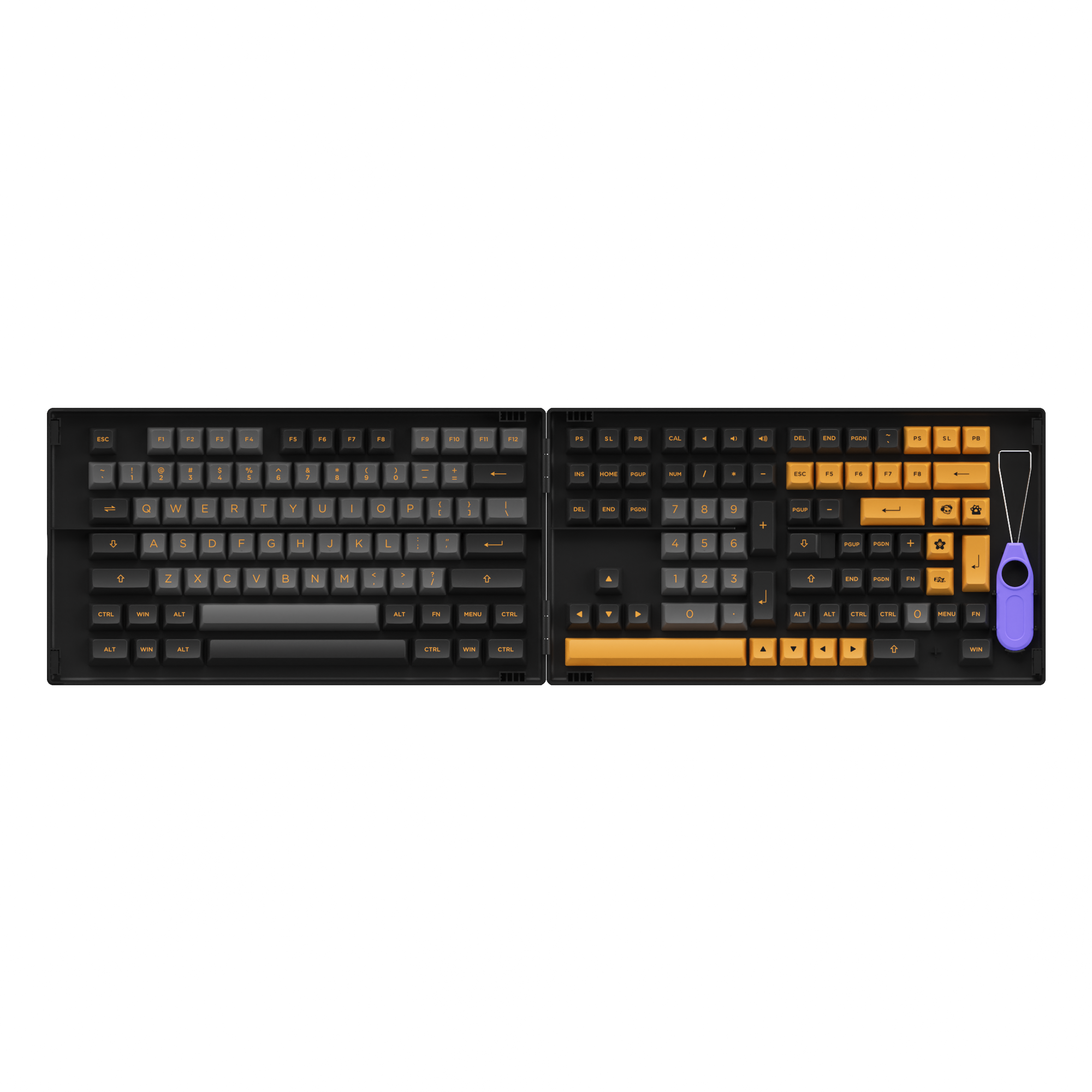 Akko Black & Bronze (ANSI) Keycap Set