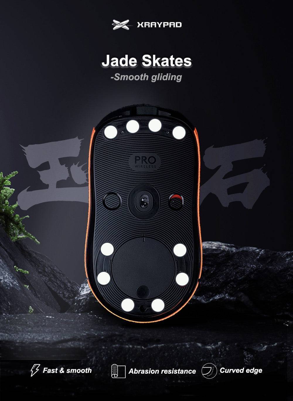 X-Raypad Jade Mouse Skates - Universal Dots