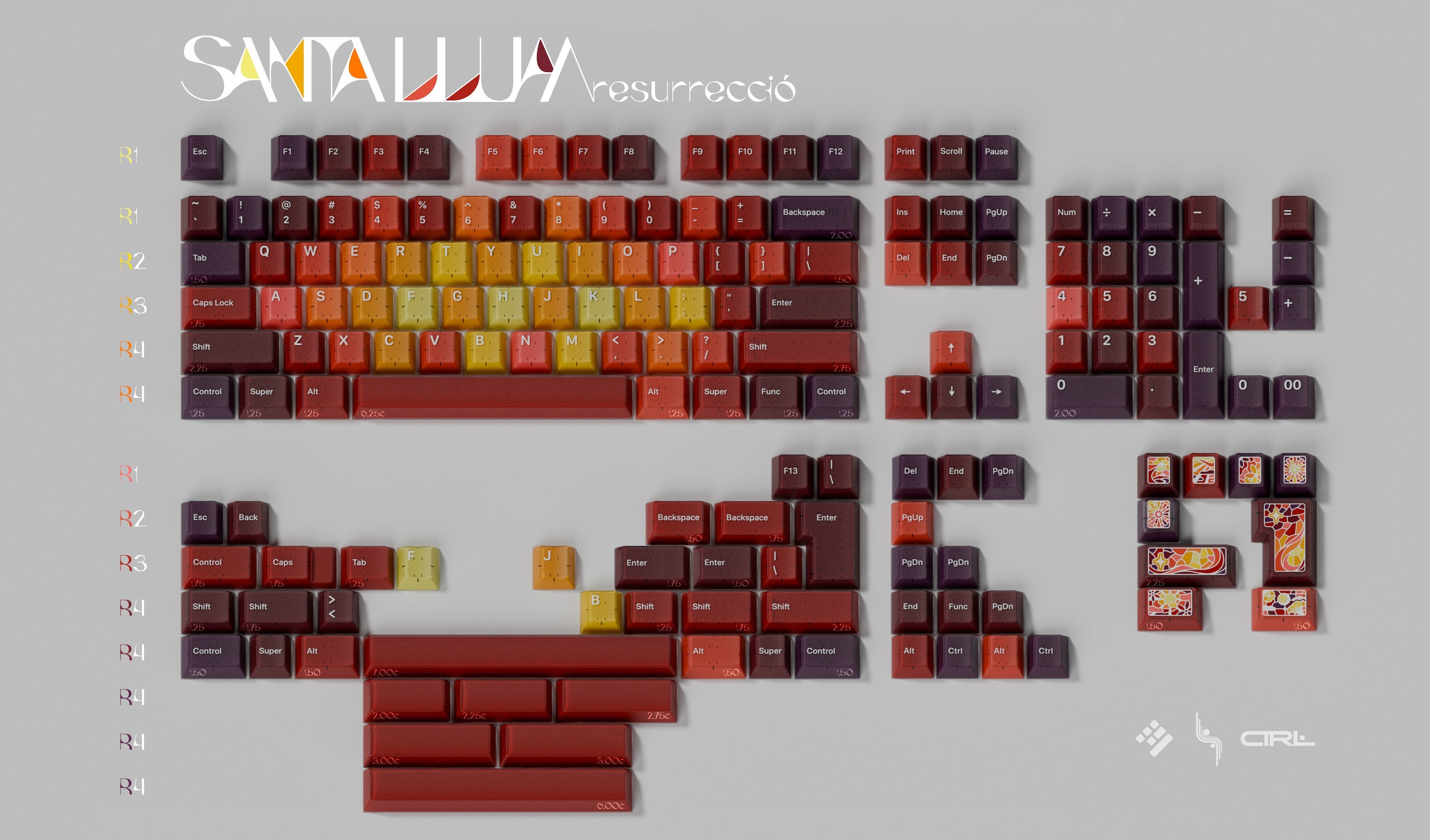 KAP Santa LLum (ANSI) Resurrecció Keycap Set