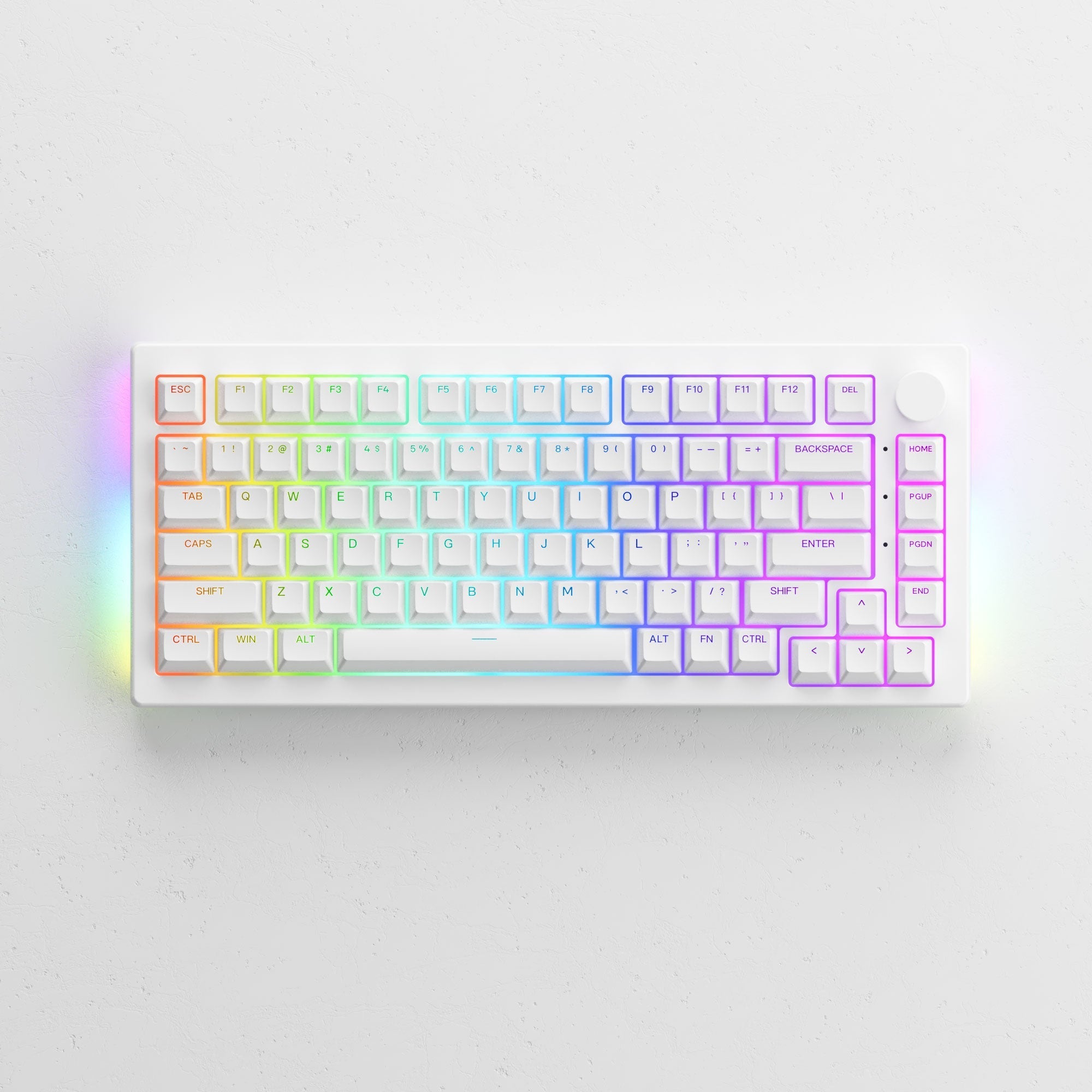 Akko 5075S Shine-Through (ANSI) (White) - InputGear DE