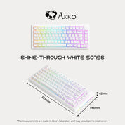 Akko 5075S Shine - Through (White) - InputGear DE