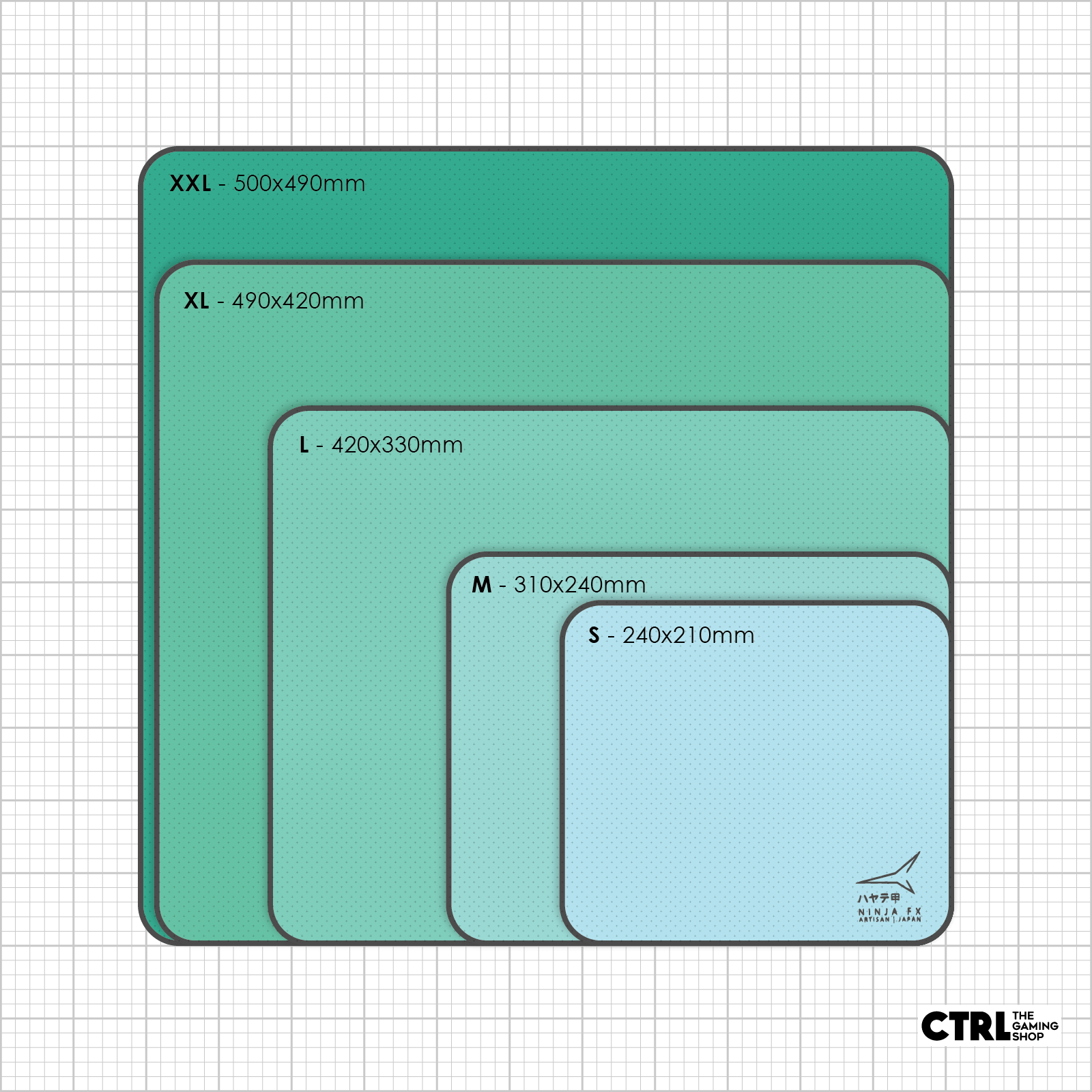 Artisan Deskmat - Type - 99 Extra Soft - Black - InputGear DE