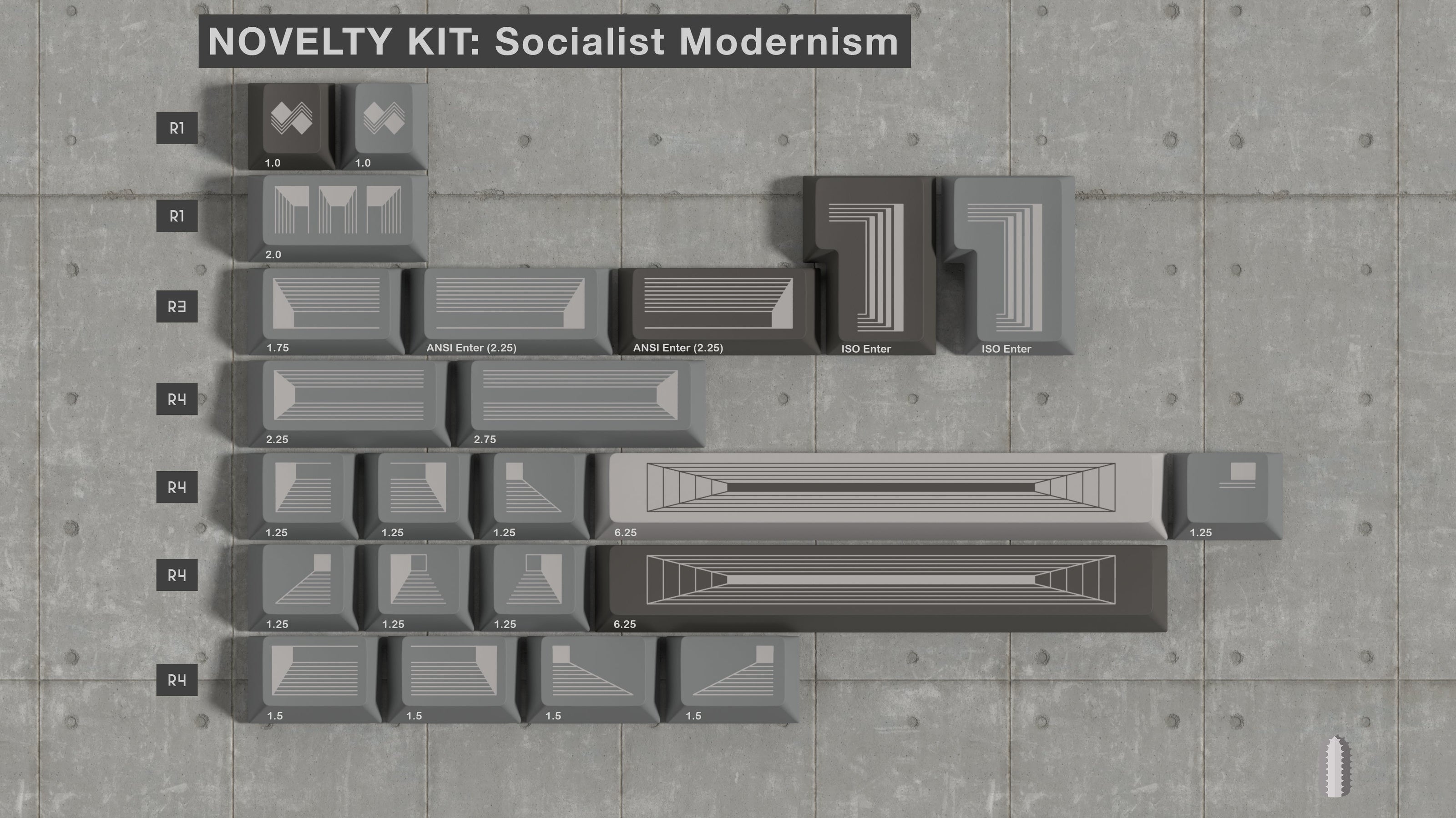 EPBT Brutalist Keycap Set