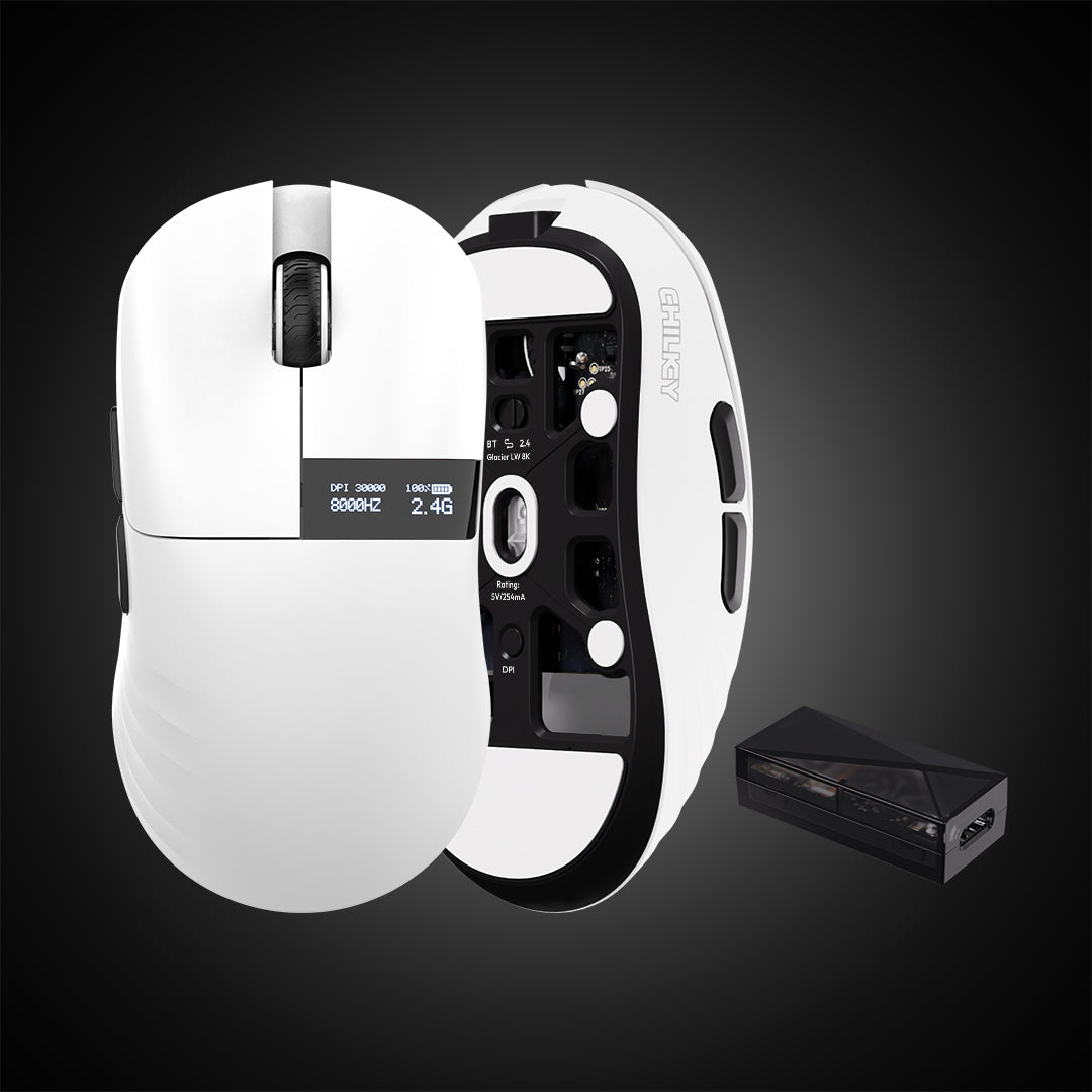 Chilkey Glacier LW 8K (White) Mouse - InputGear DE