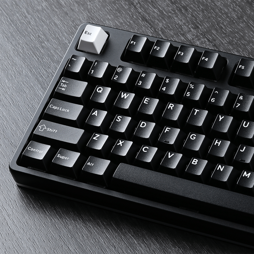 DCX White on Black Keycap Set - InputGear DE