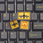 EnjoyPBT ABS Black & Gold (ANSI) Keycap Set - InputGear DE