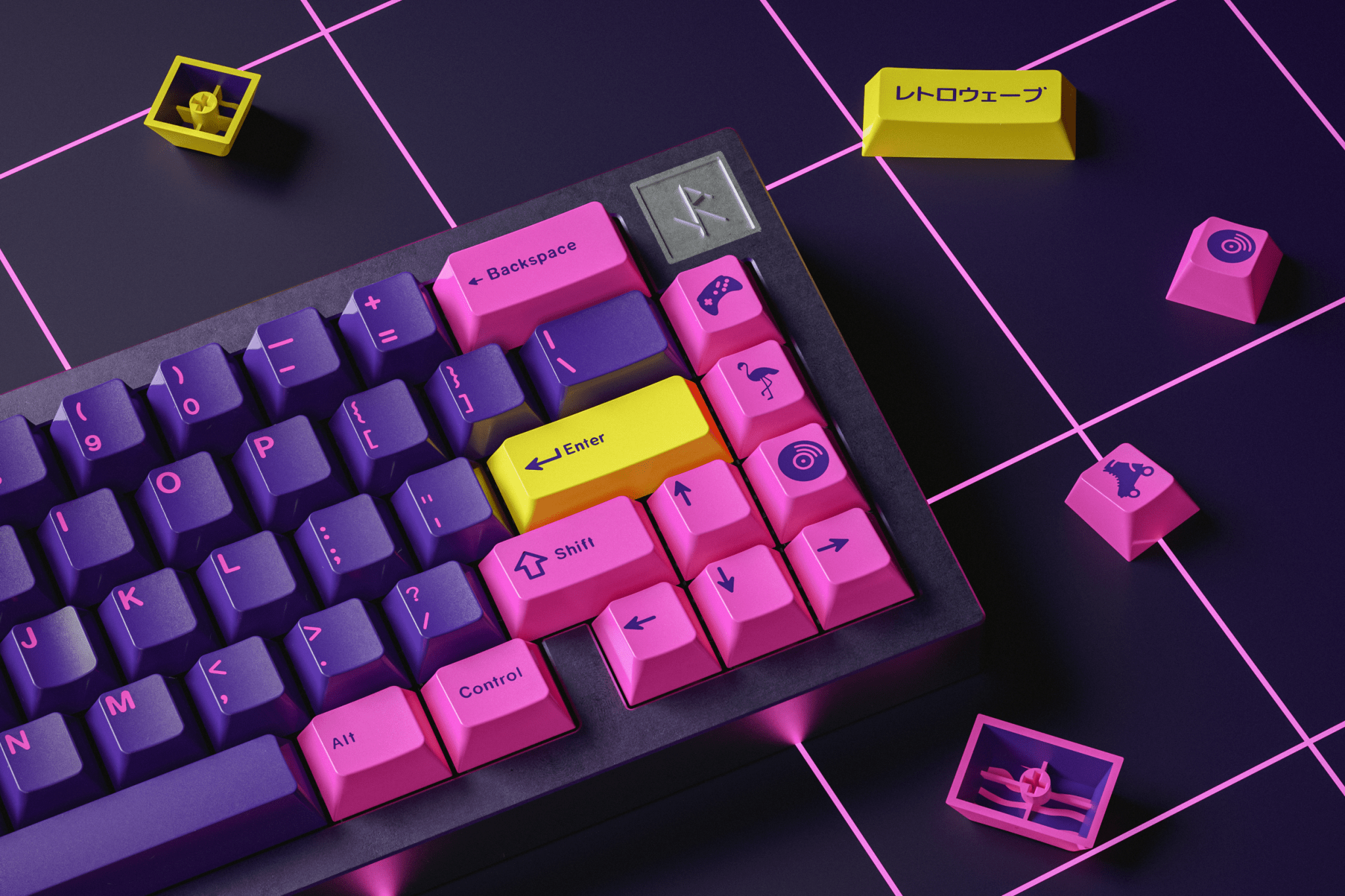 GMK Retrowave Keycap Set - InputGear DE