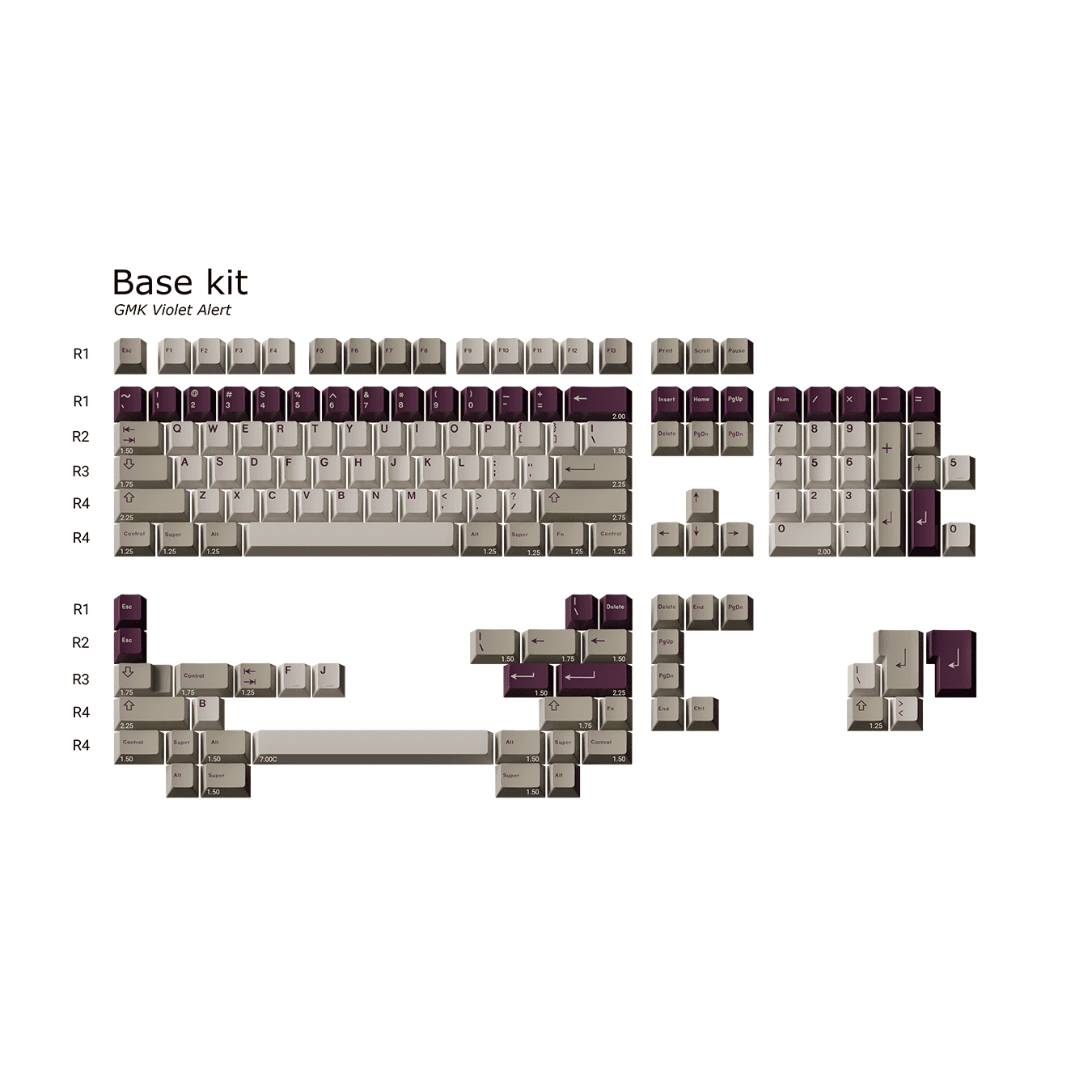 GMK Violet Alert R2 Keycap Set - InputGear DE