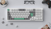 Keychron Grey White Mint (ISO-NOR) Keycap Set - InputGear DE