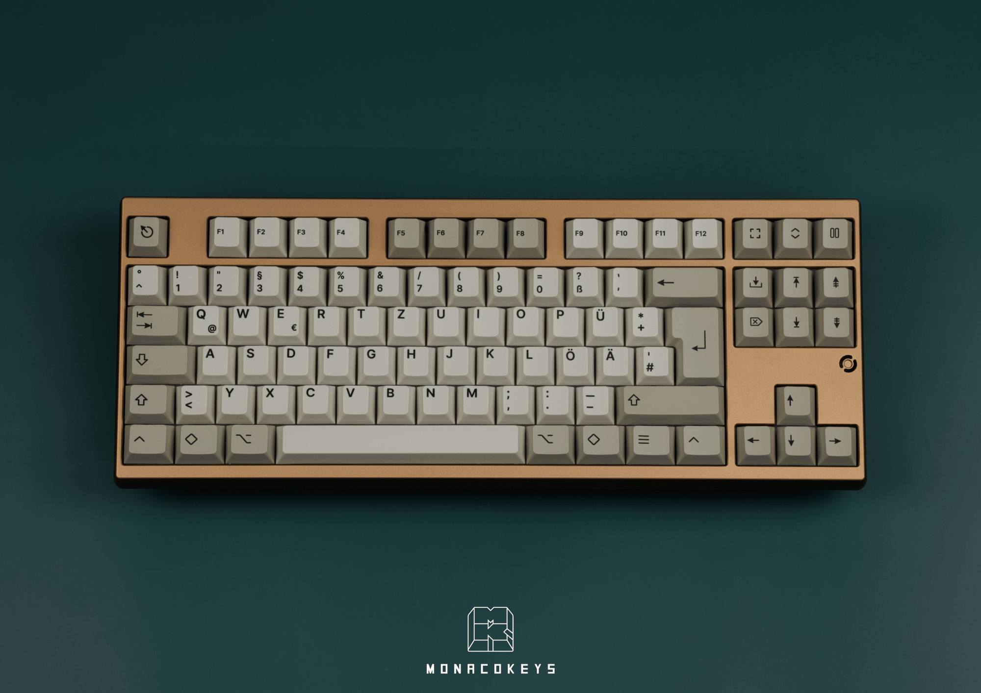 Monacokeys Retro Beige (ISO-DE) Keycap Set