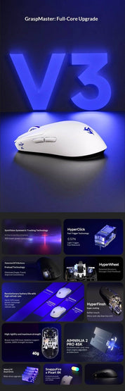 Ninjutso Sora V3 (Black) Gaming Mouse - InputGear DE