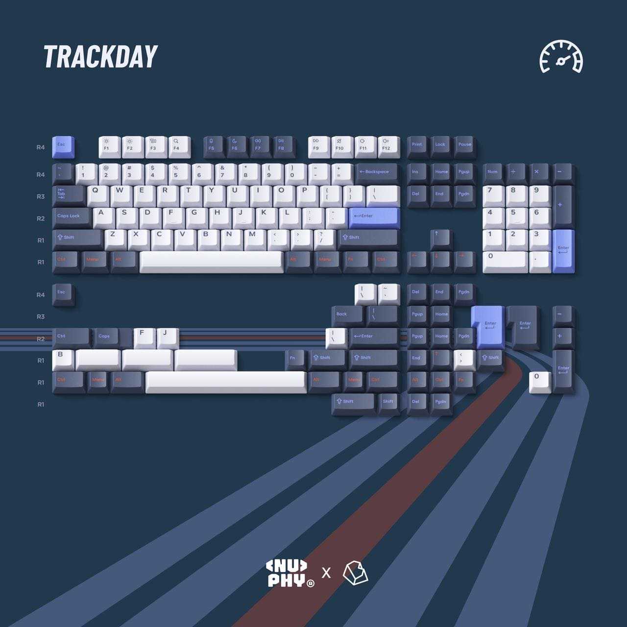 Nuphy Berry Trackday Keycap Set - InputGear DE