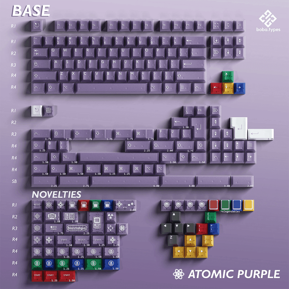 PBTFans Atomic Purple Keycap Set - InputGear DE