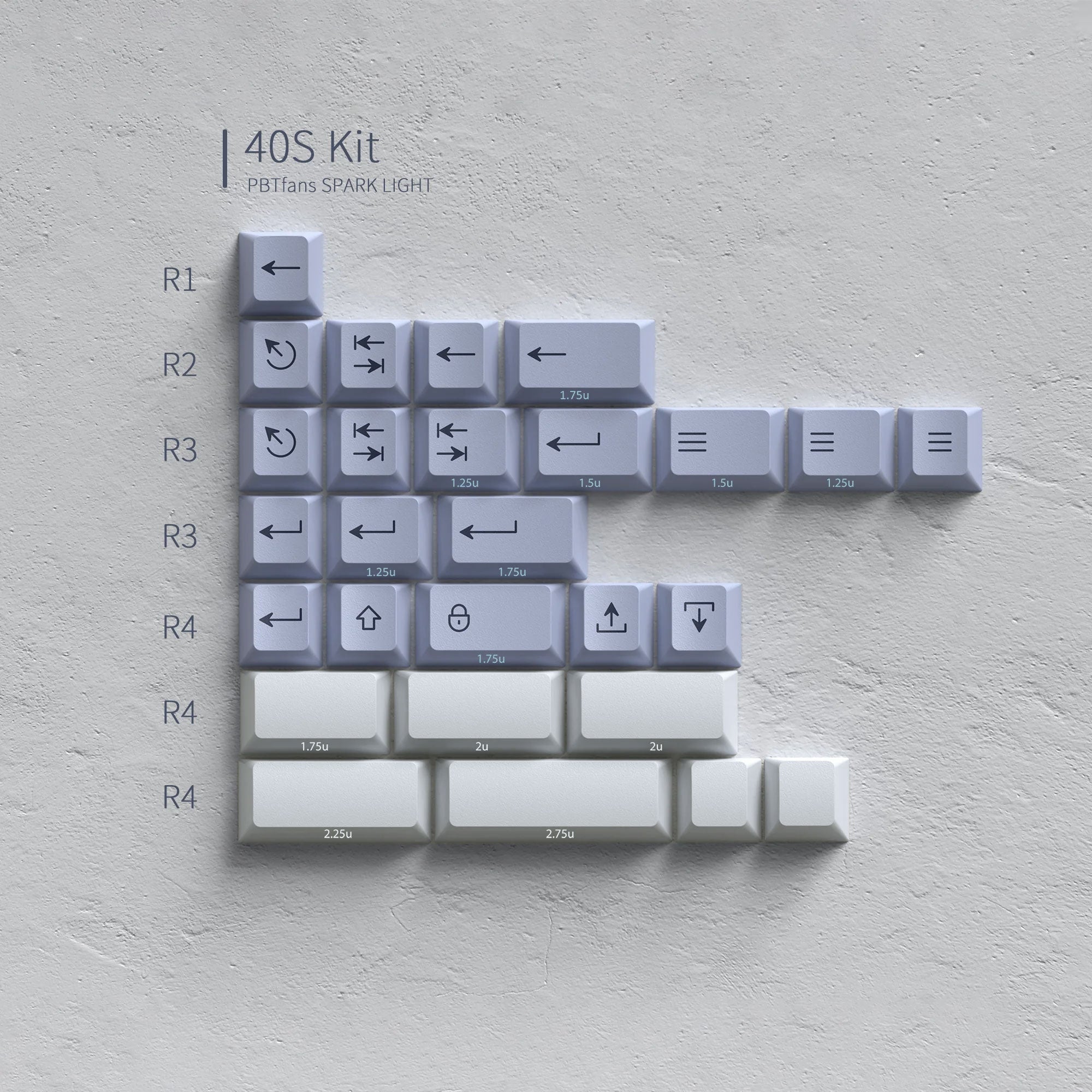 PBTFans Spark Light Keycap Set - InputGear DE