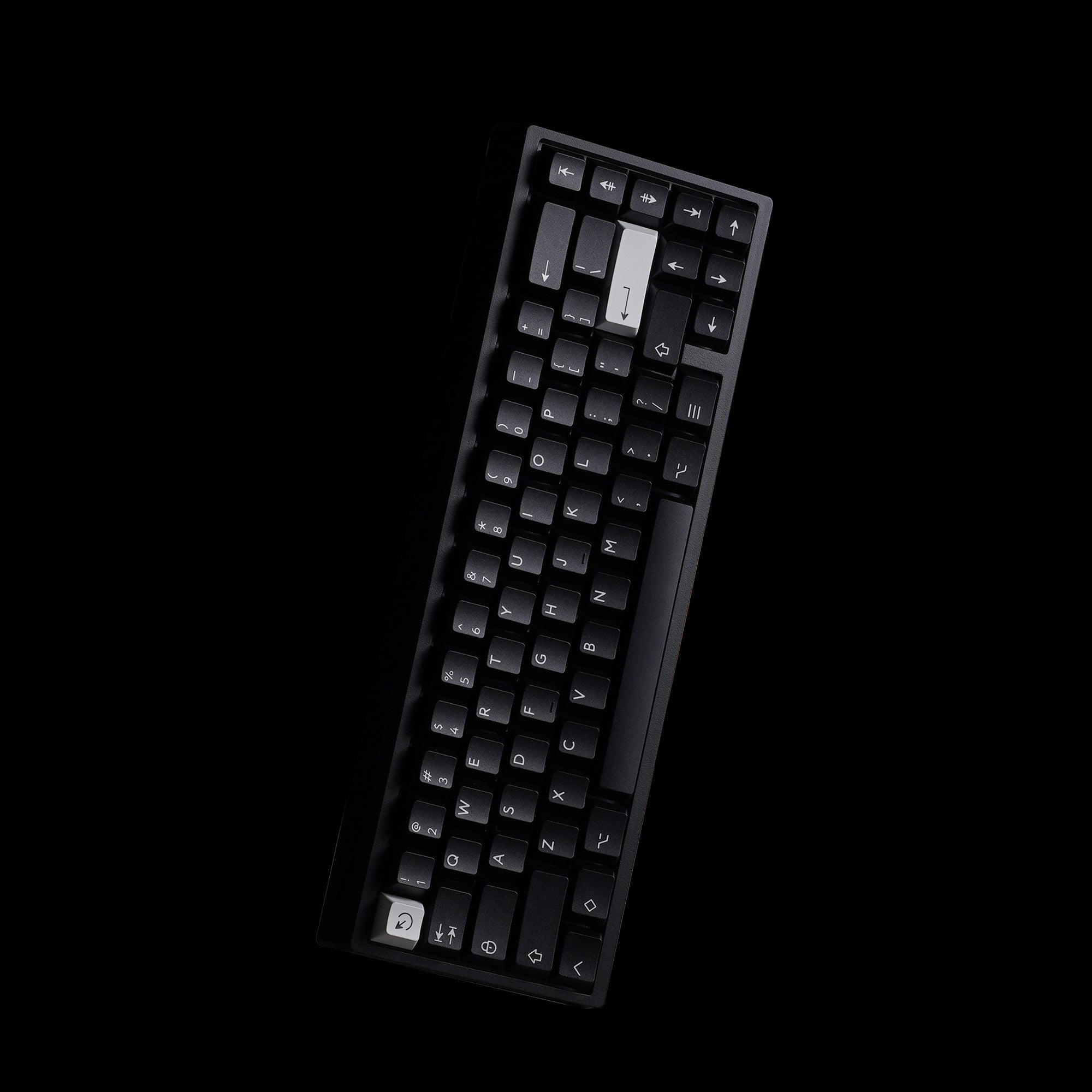 PBTFans White on Black Keycap Set - InputGear DE