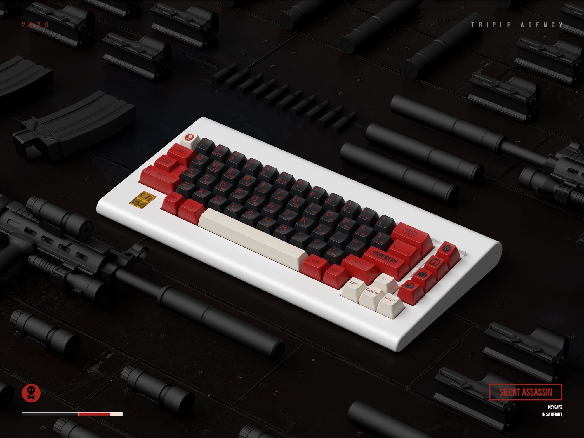 SA Silent Assassin Keycap Set - InputGear DE