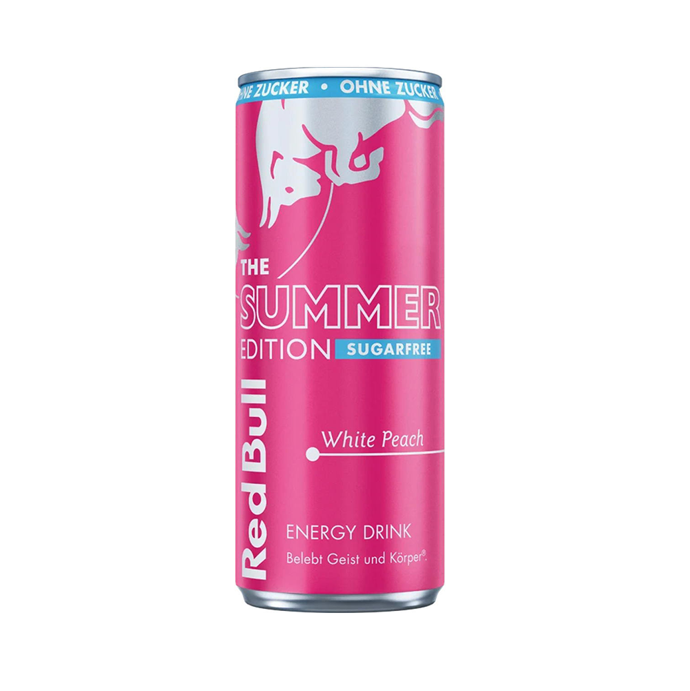 Red Bull White Peach Sugarfree Edition - 250ml Dose