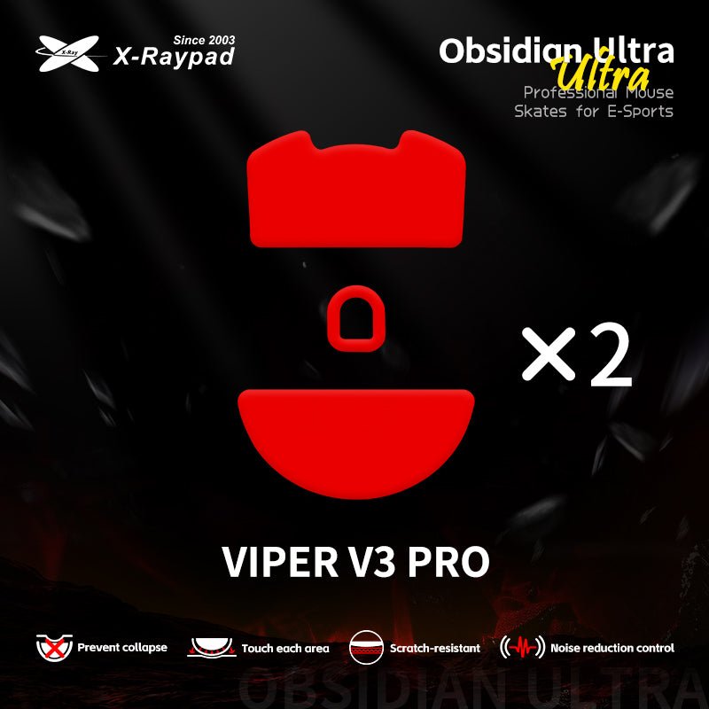 X-Raypad Obsidian Ultra Mouse Skates - InputGear DE