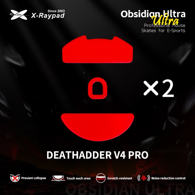 X-Raypad Obsidian Ultra Mouse Skates - InputGear DE